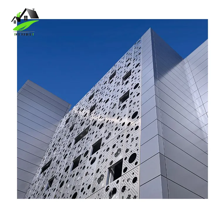 Commercial External Honeycomb Aluminum Prefab Panel Curtain Wall