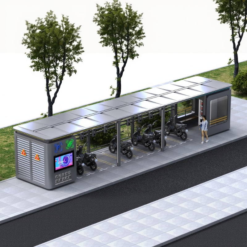 Intelligent Parking Lot System with Digital Signage and Vending Options