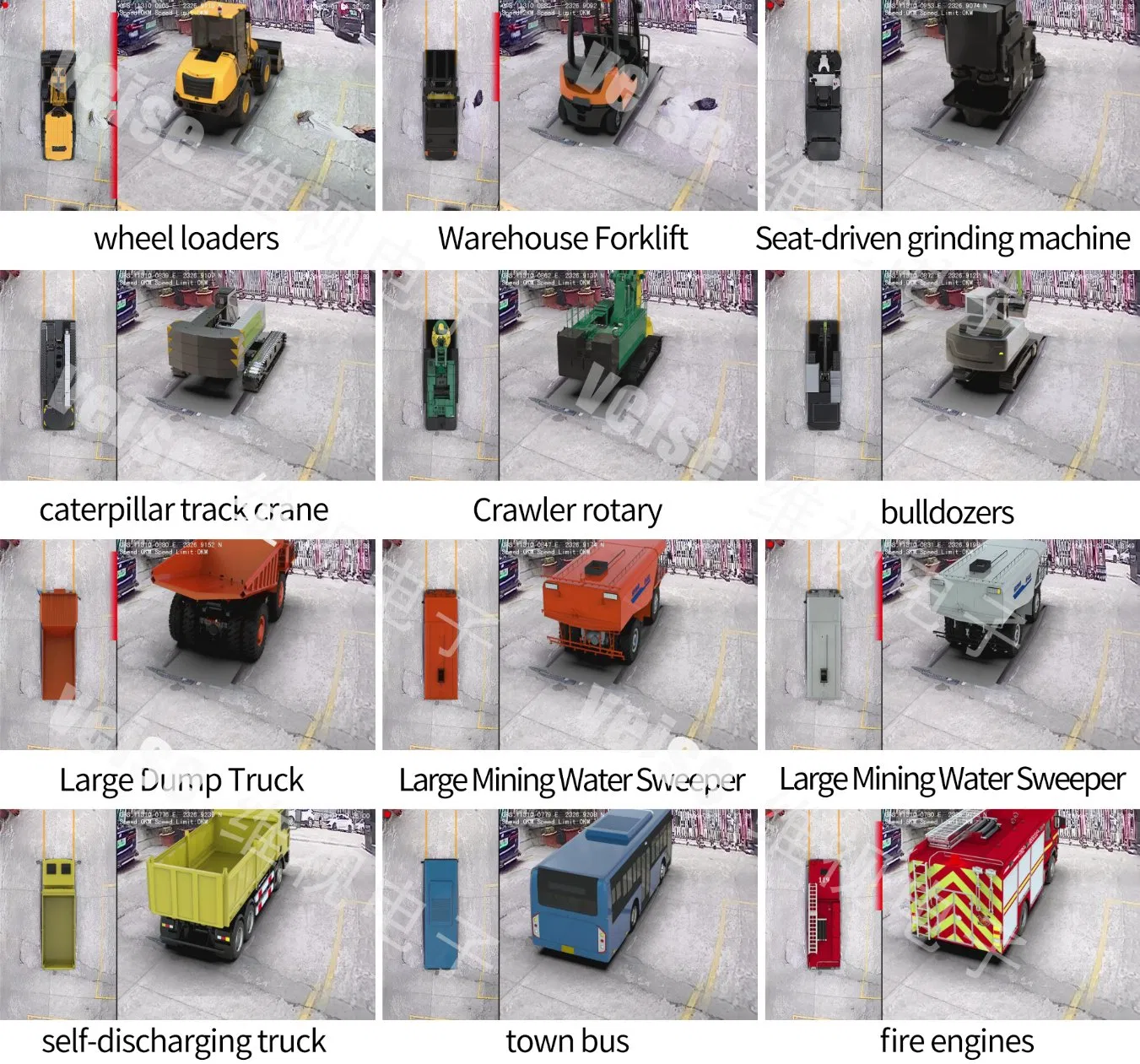 Hot Sale 4 Channel 360 Degree Camera System Truck with Bsd Alarm 360 Camera for Bus for Construction Machinery for Forklift