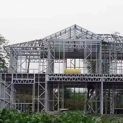 High Quality Prefabricated Houses, Light Steel Villas, Frame Structures Made in China