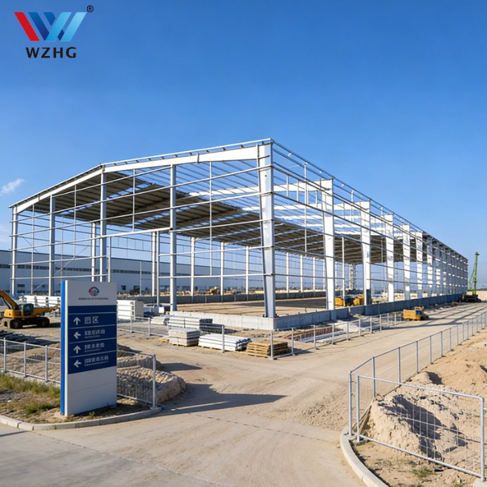 Heavy Duty Steel Structure Building Factory Workshop Integrated Solar Panel Solution