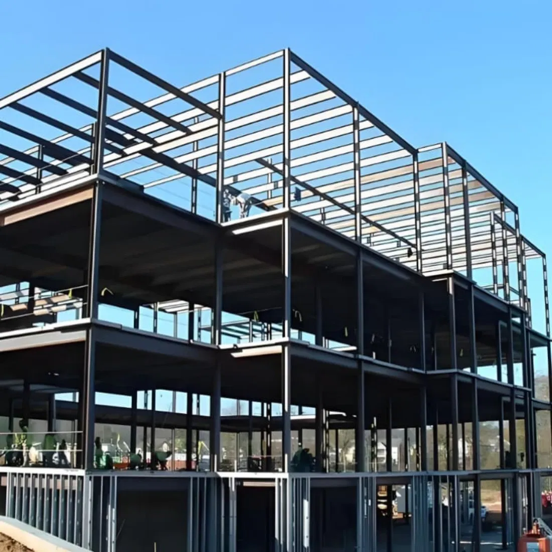 High Space Utilization Multi Storey Steel Structure Building for Factory Warehouse Office and Integrated Industrial Construction
