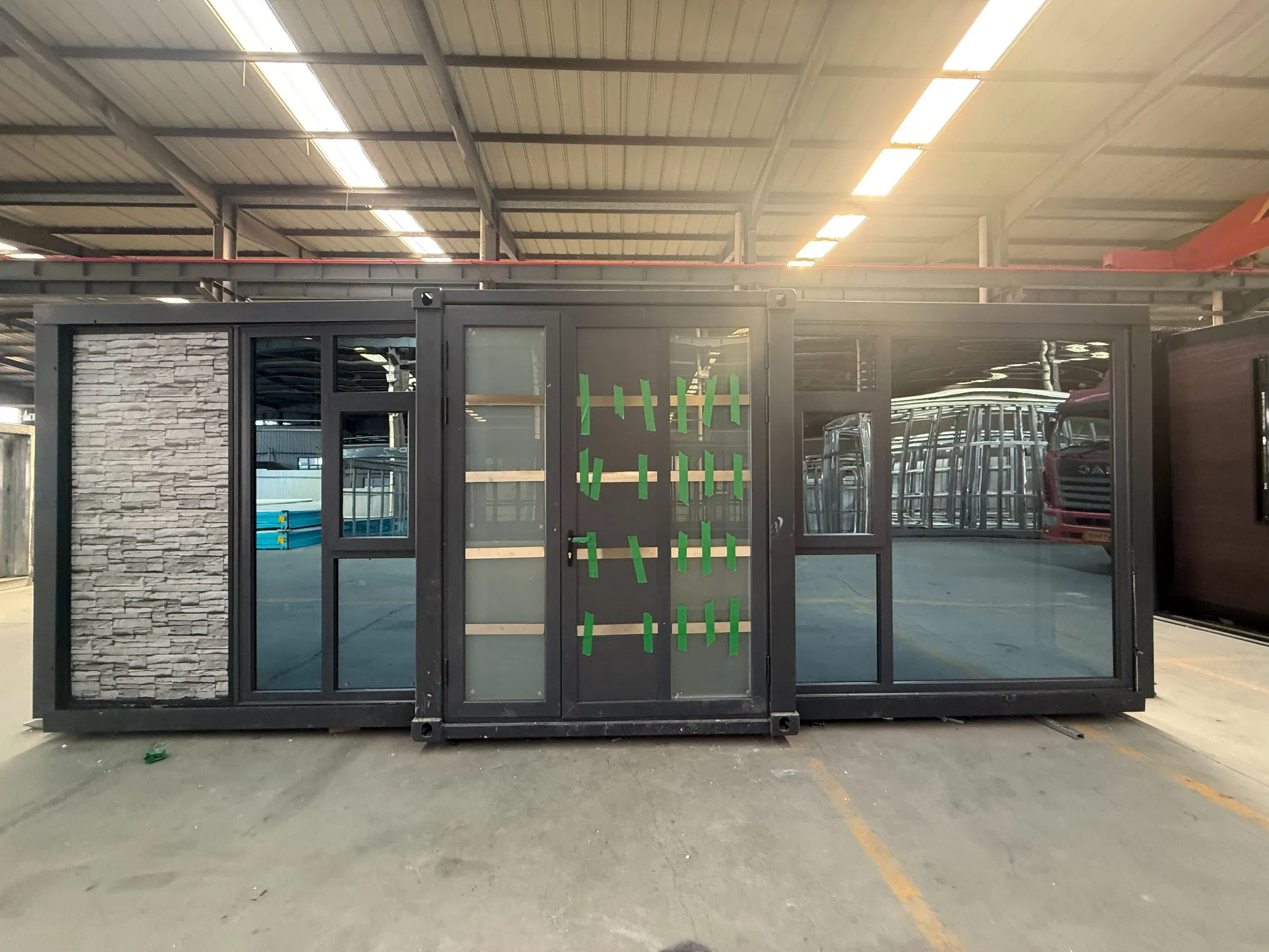 25FT Expandable Container Home with Two Bedrooms and Bathroom