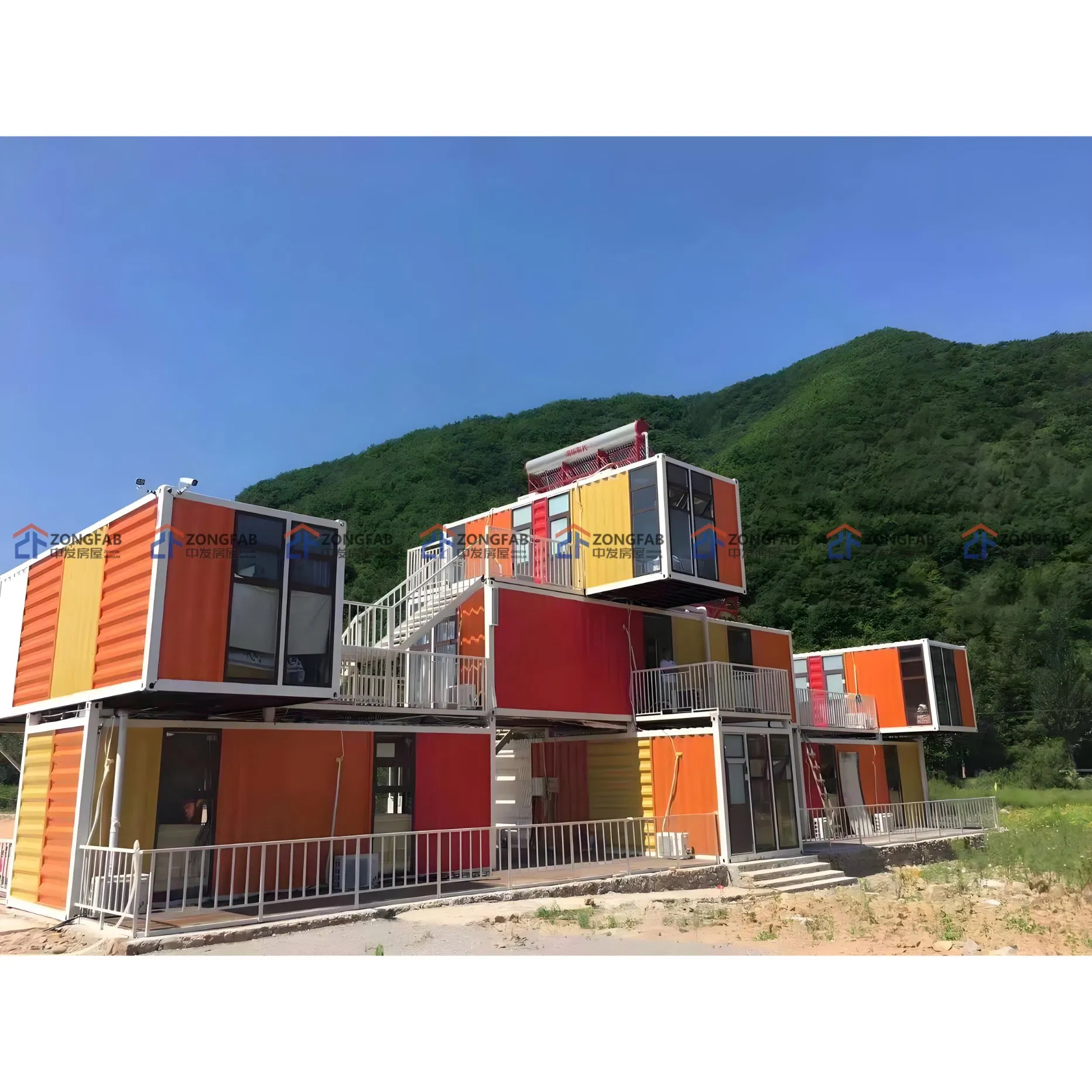 Prefab Modular Temporary Building House Container Casa Contenedor Prefabricada Casa Housing Project Office Modular Steel Worker Camp