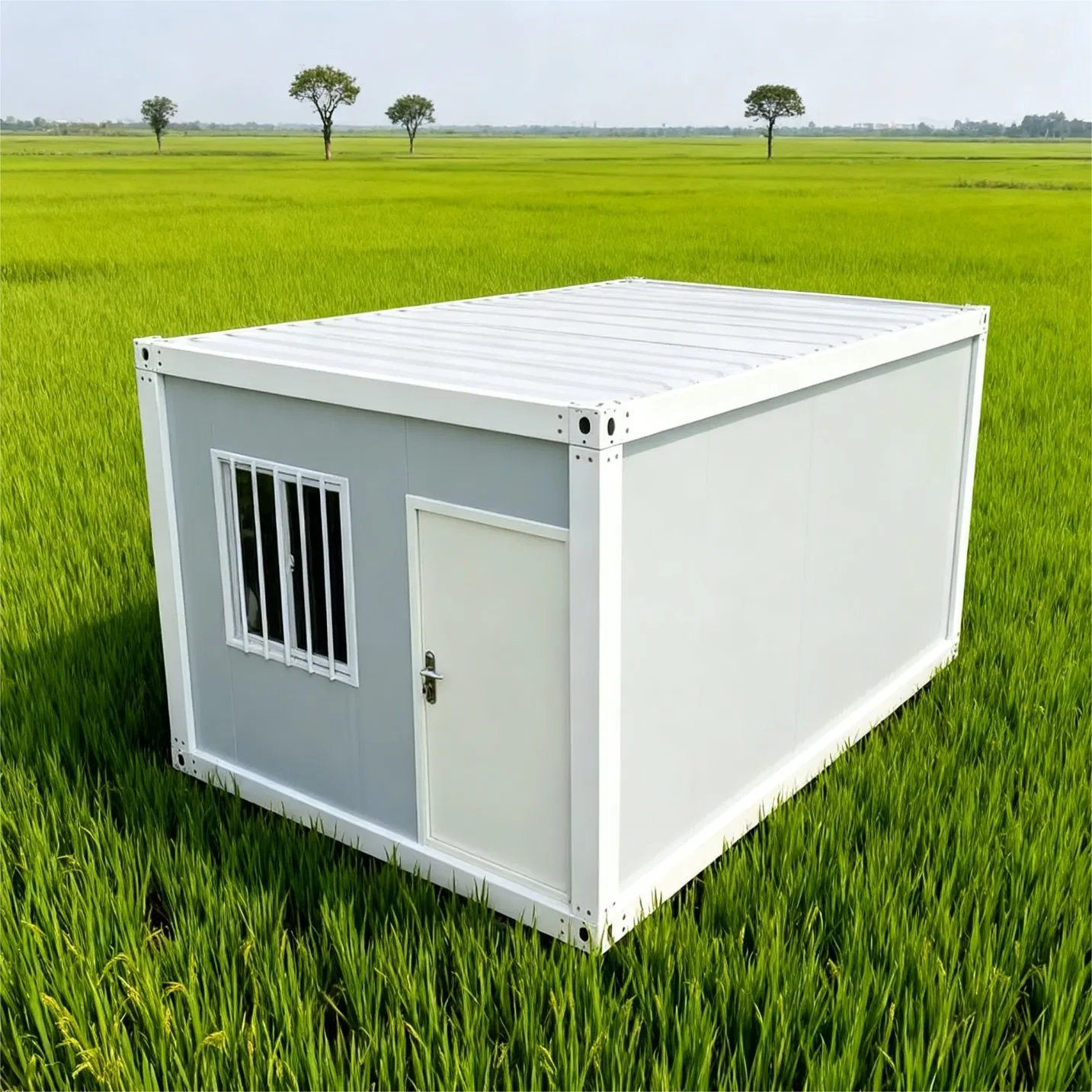 Two-Storey Prefabricated Steel-Framed Worker Dormitory Units in Flat-Pack Form for Rapid Assembly