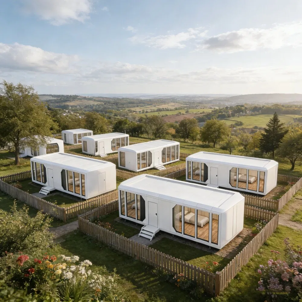 Modular Capsule Hotel Cabin Prefab Building System for Glamping Resort Investors Requiring Quick on Site Installation