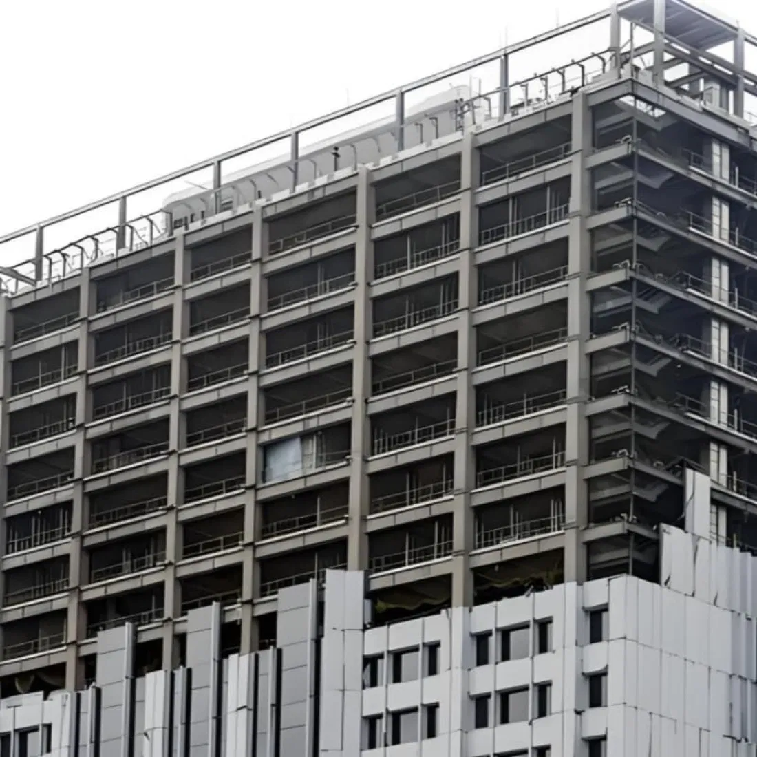 High Space Utilization Multi Storey Steel Structure Building for Factory Warehouse Office and Integrated Industrial Construction