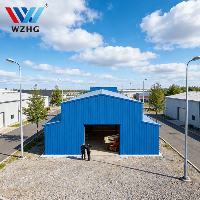 Premium Work Space Steel Building with Integrated Warehouse and Office Solution