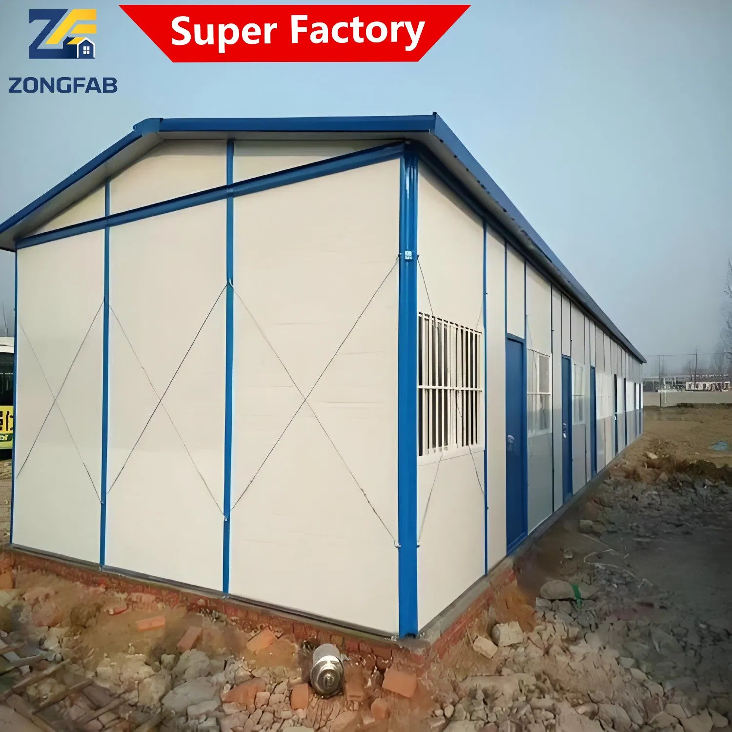 Modular Sandwich Panel Building for Temporary Housing and Project Site Office Solutions