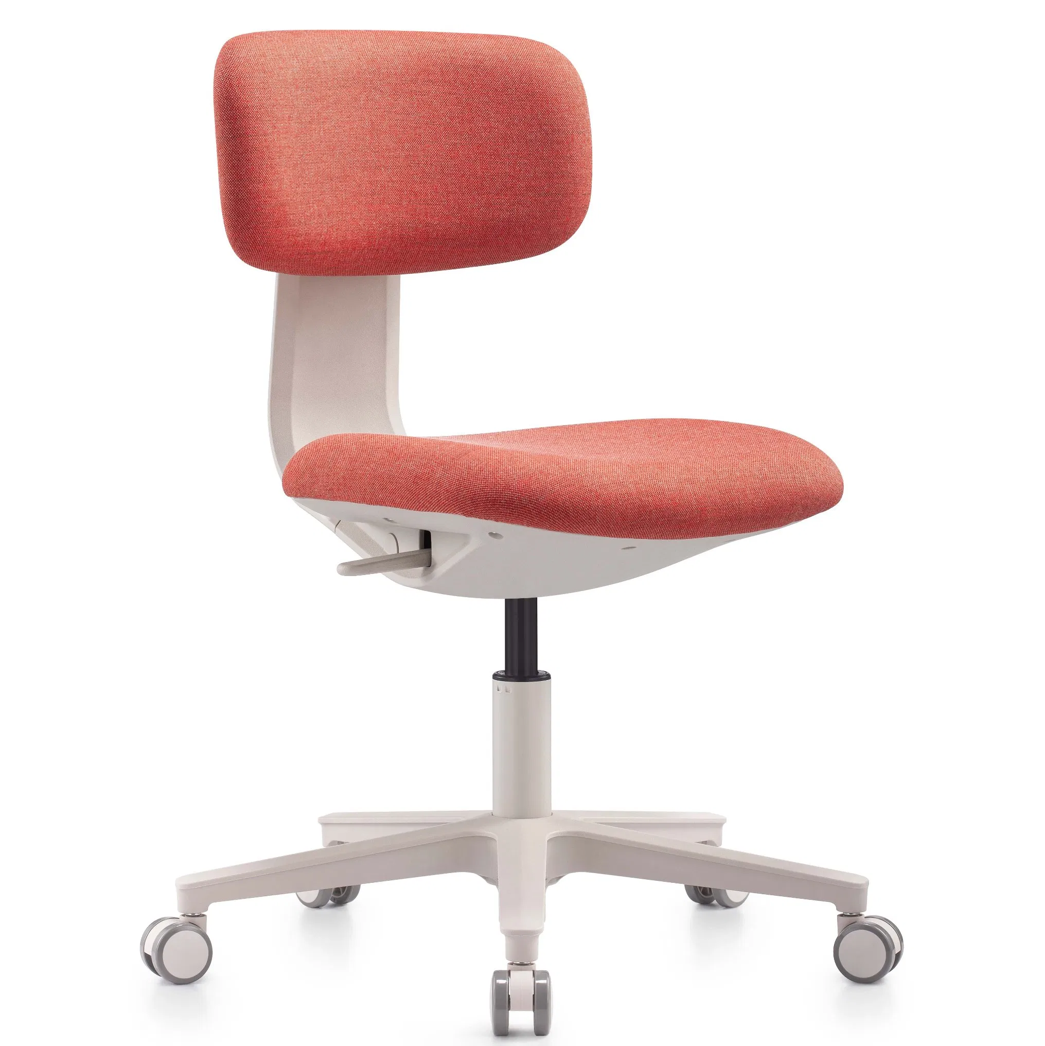 Ergonomic Colorful Plastic Chair Fabric Cushion Upholstery Leisure Swivel Chair Home Office Study Conference Training Chair