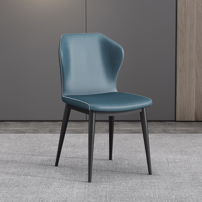 Nordic Minimalist Iron Dining &amp; Vanity Chair with Backrest, Comfortable Household Chair for Bedroom &amp; Dining Room