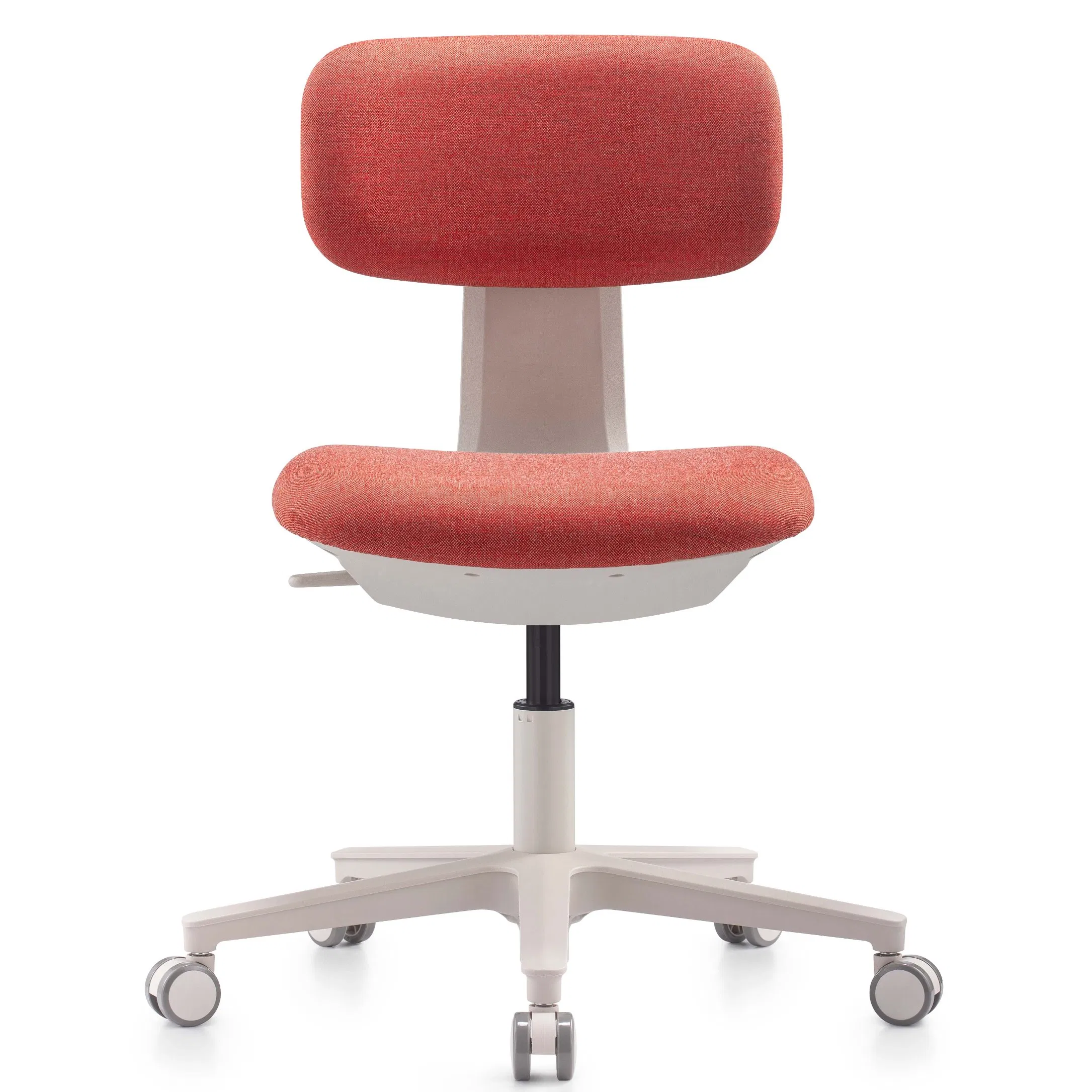 Ergonomic Colorful Plastic Chair Fabric Cushion Upholstery Leisure Swivel Chair Home Office Study Conference Training Chair