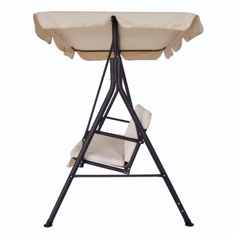 مظلة حماية من الشمس أنيقة متعددة الاستخدامات مريحة 3-Seater كرسي هزاز