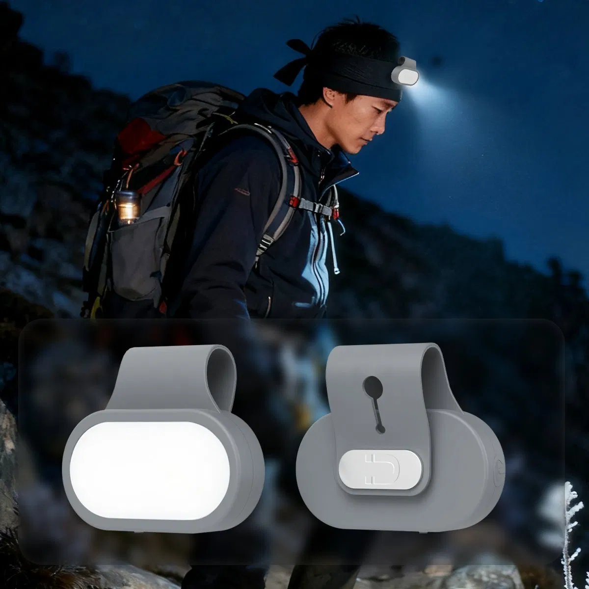 Rechargeable Clip on LED Running Light for Sports