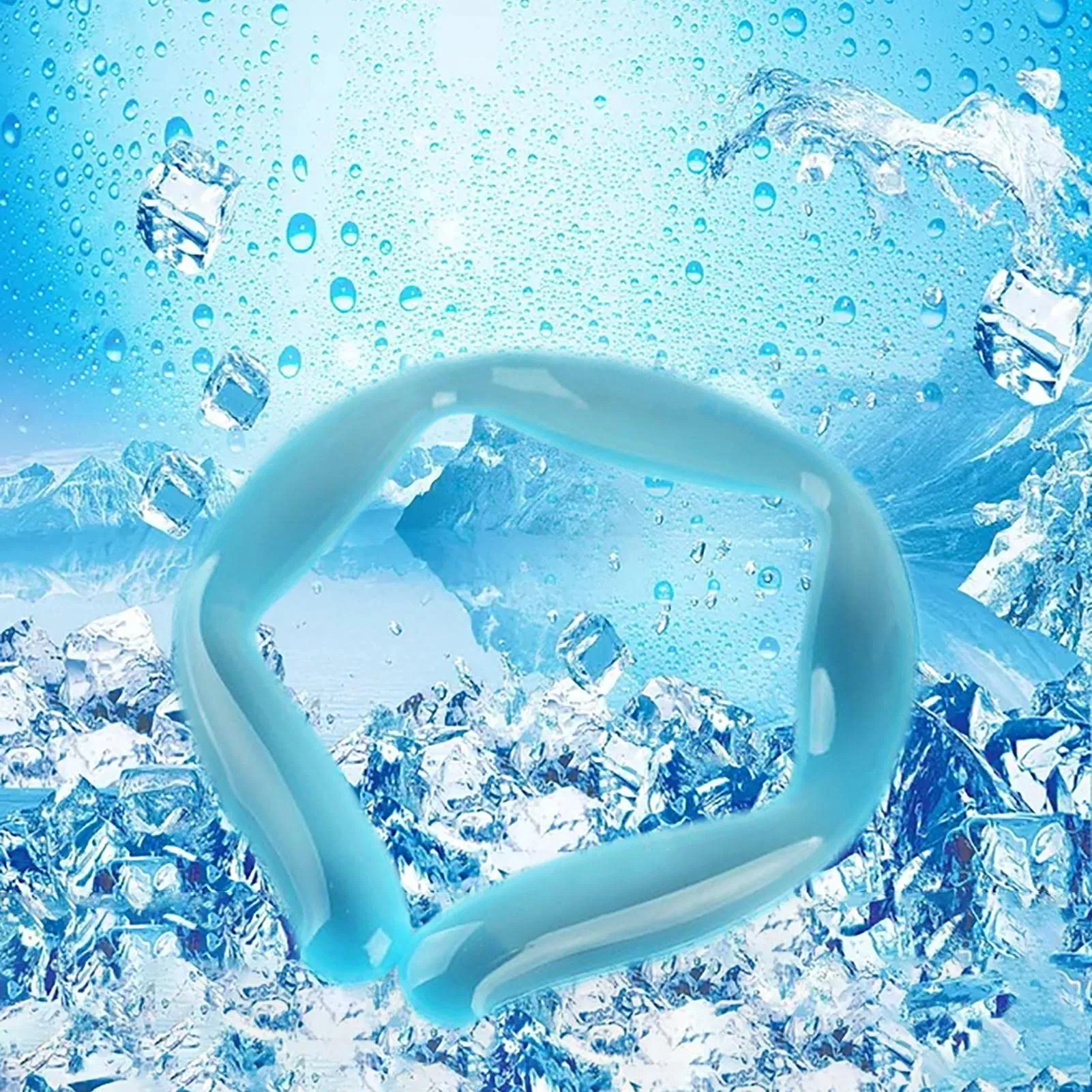 Workout Neck Cooler Tube Long Lasting Cooling Relief Reusable Chilly Scarf