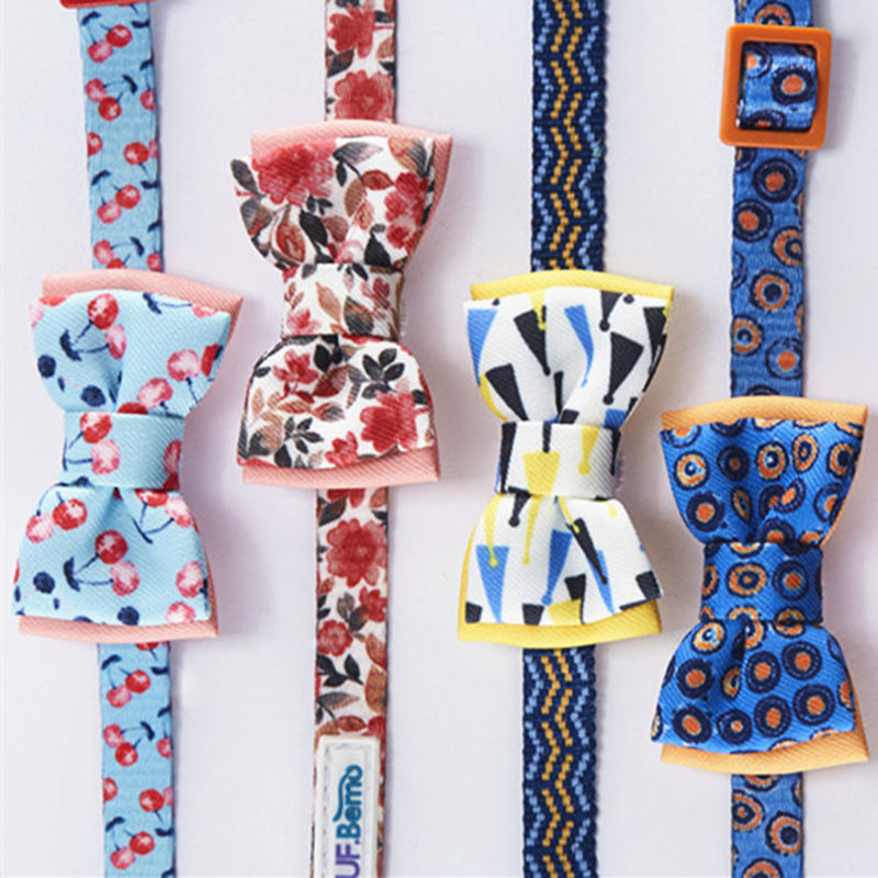 Hot Sale Colorful Print Pet Cat Dog Bow Tie Accessories Small Dog Cat