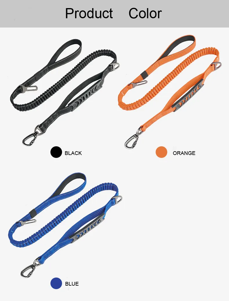 Buffer Retractable Reflective Car Pet Leash Detail 1