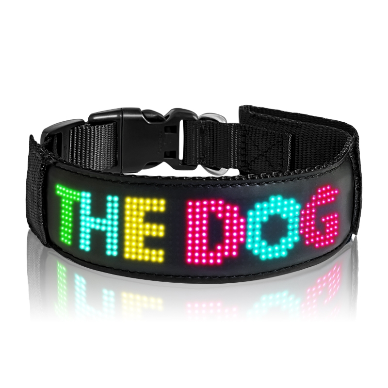 USB Rechargeable LED Lights Pet Dog Collar Custom Pets Accessories Safety Reflective Collar