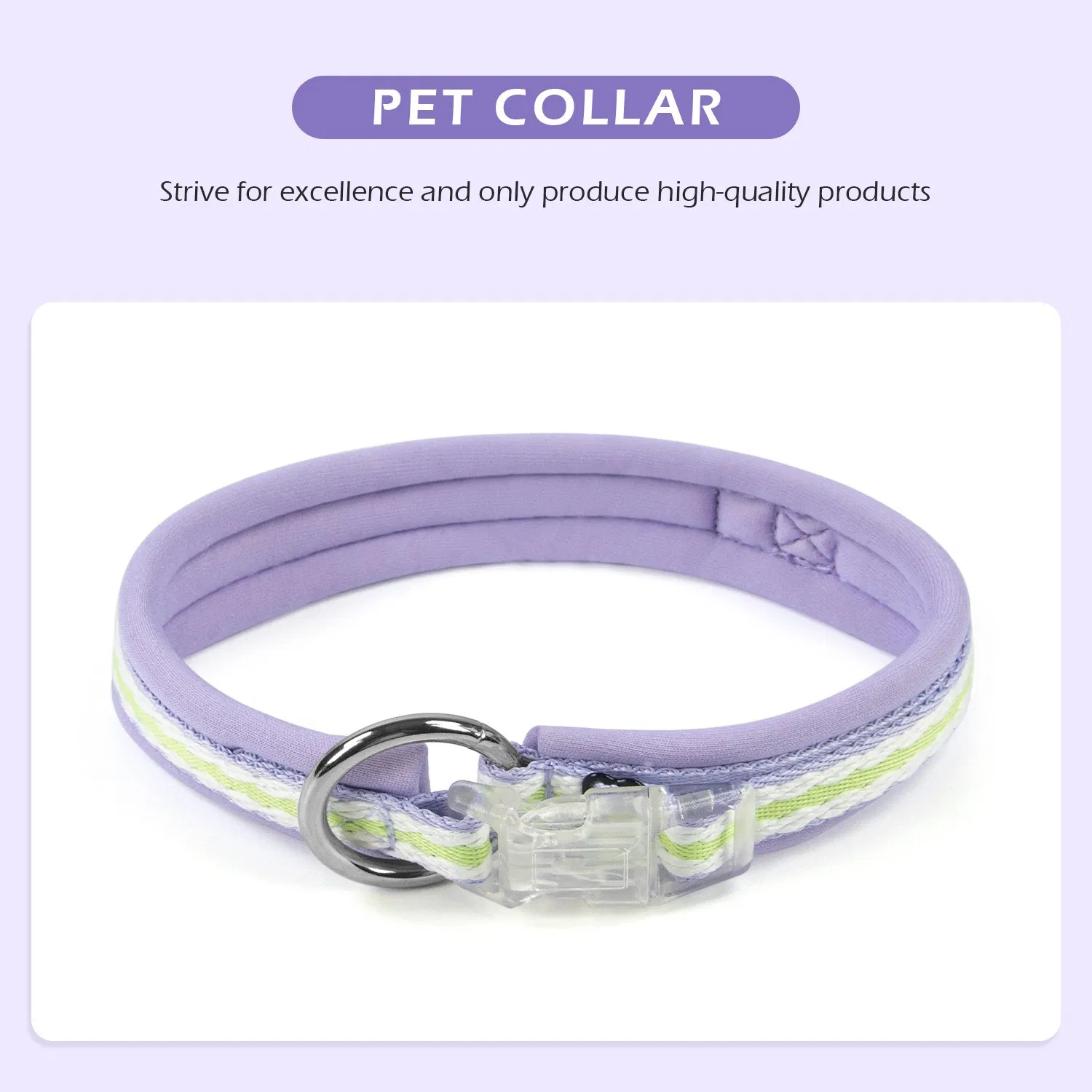 High Quality Comfortable Dog Calming Collar Custom Pet Collars Two-Color Matching Weaving for Dogs Outdoors