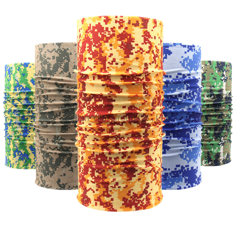 100% Polyester Pantone Color Microfiber Neck Tube Bandanas Buffs Scarf