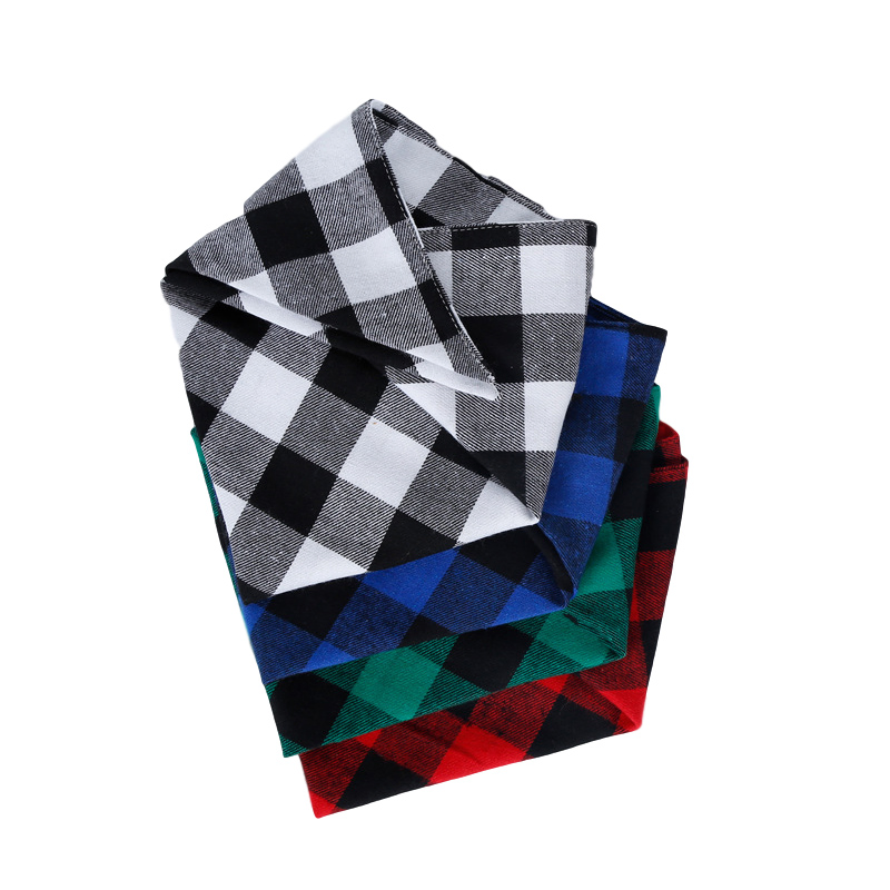 Wholesale Christmas Custom Cotton Pet Triangle Bandana Dog Scarf