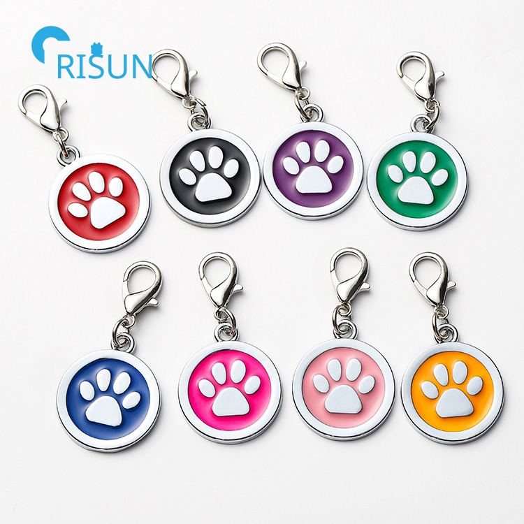 Customized Bone Paw Shape Blanks for Laser Engraving Printing Dog Cat Pet Name Contact ID Airtag Holder Chain Clip Tags Necklace Personalized for Pets