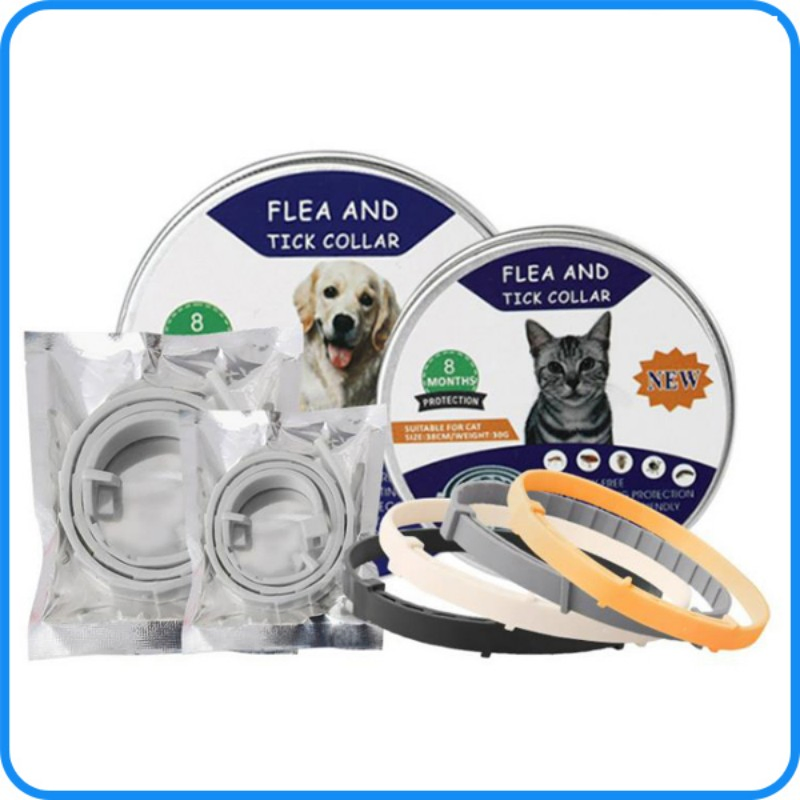 8 Months Protection Pet Collar Dog Cat Allergy Free Flea Tick Collar