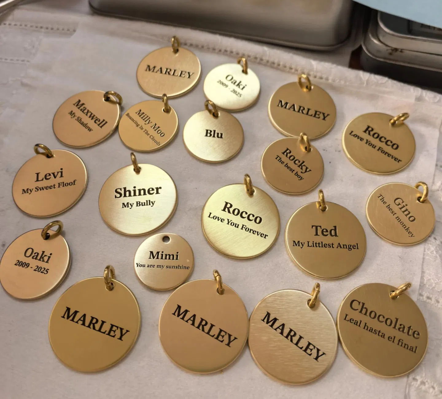 Engrave Logo Dog Name Custom Stainless Steel Cat Pet ID Tag Pendant