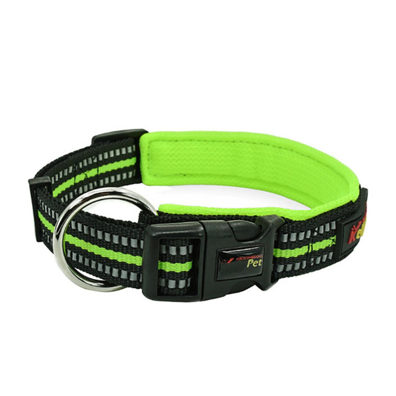 Premium Dog Collar Soft Safety Buckle Adjustable Neoprene Padded Breathable Nylon Pet Collar for Small Medium Large Dog