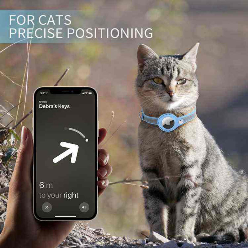 Adjustable Reflective Dog Cat Positioning Anti-Lost Locator Pet Collars (CFPTS25019)