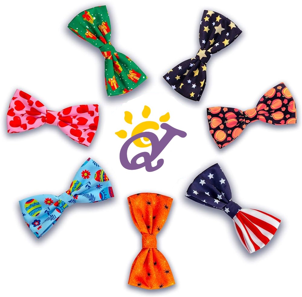 Yuki Popular Puppy Pet Cat Small Dog Bow Tie Customized Dog Sailor Bow