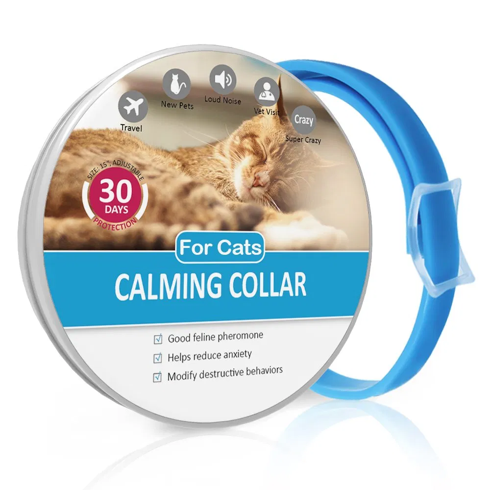 Factroy Prices Natural Ingredients Lavender Scent Relaxing Pet Reduce Anxiety Adjustable Pheromone Calming Collar Cats Dogs