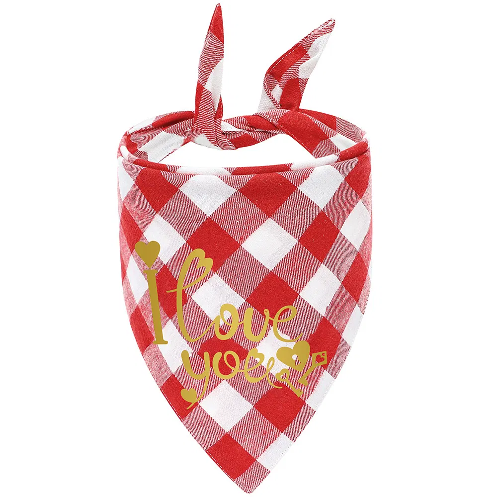 High Quality Pet Bandana Valentine's Day Dog Bandana Wholesale