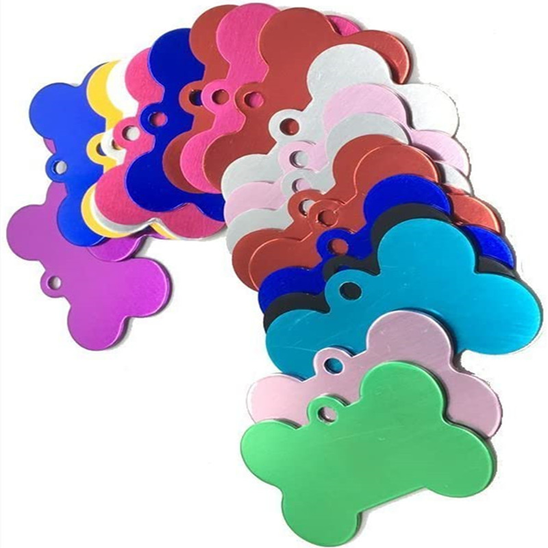 Colored DIY Aluminium Alloy Metal ID Tags for Pet