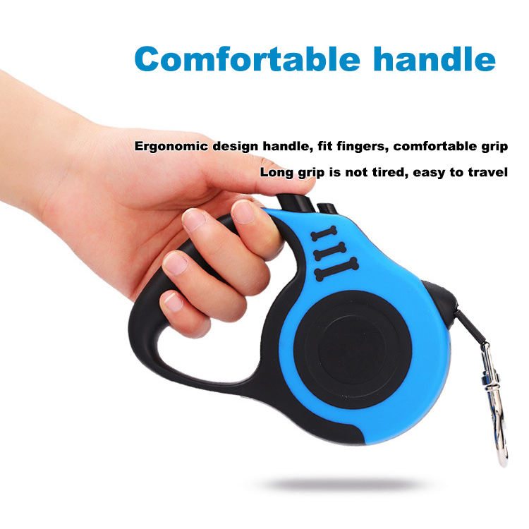 Automatic Retractable Dog Leash with Customized Ribbons Solid Nylon Pet Leash