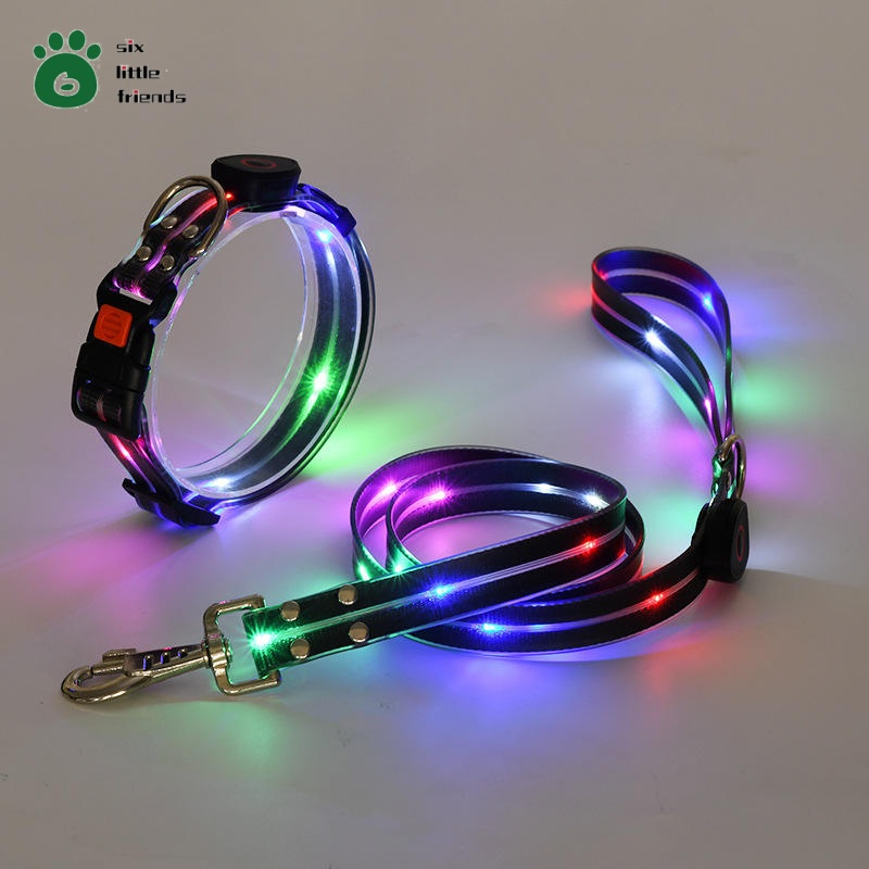 Hot Sale LED Pet Collar Rechargeable Collar for Dogs Night Safety