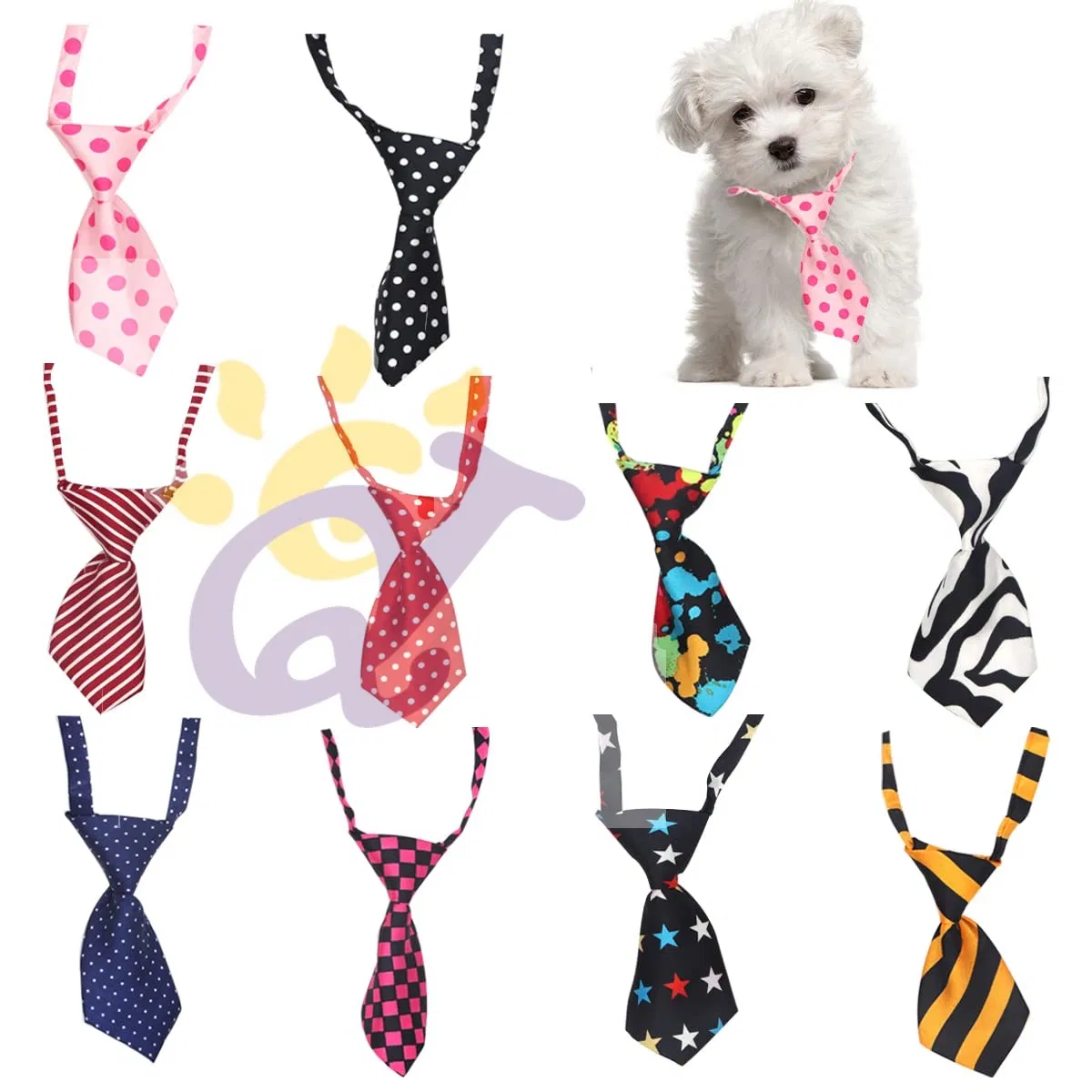 Yuki Professional Manufacturer Products Para Mascota Supplier Pet Dog Bow Collar Tie