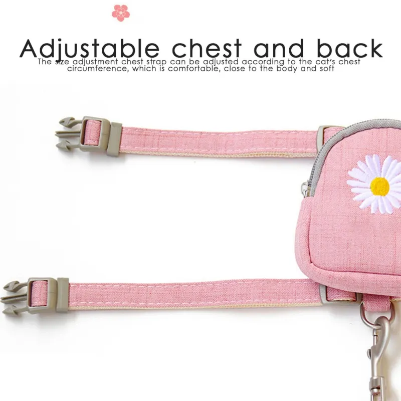 Pet Backpack Leash Harness Set 4