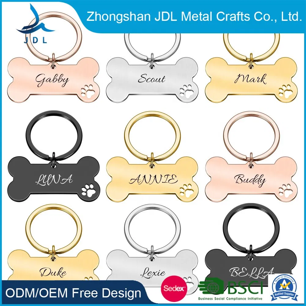 Aluminum License Plate for Bicycle Metal Logo China Wholesale Car Bike House Machine Advertising Custom Dog Cat Name (ID) Pet Tag