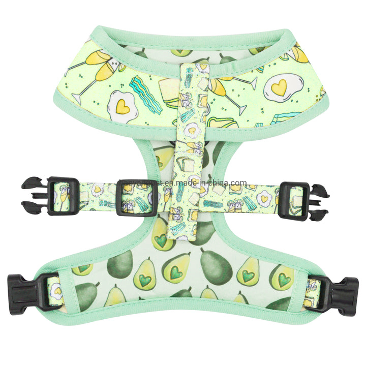Hanyang OEM Manufacturer Wholesale Print Design Pet Dog Harness Customized Pet Supply Reversible Dog Harness