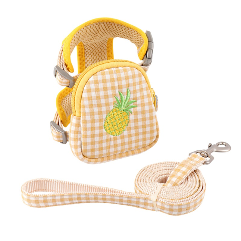 Green Color Small Dog Teddy Outdoor Backpack Bag Pet Accessories Leash Harness Supplier
