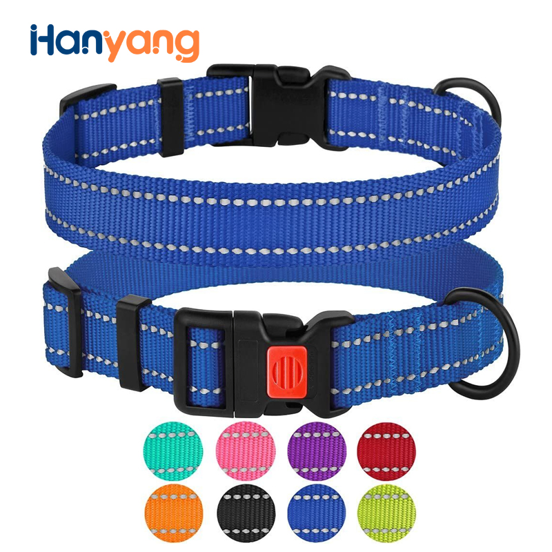 Hanyang Reflective Dog Collar Nylon Pet Collars for All Dogs