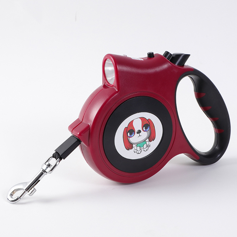 Cartoon Automatic Retractable Dog Leash Rope Leash Portable Pet Lead Rope for Dog and Cat