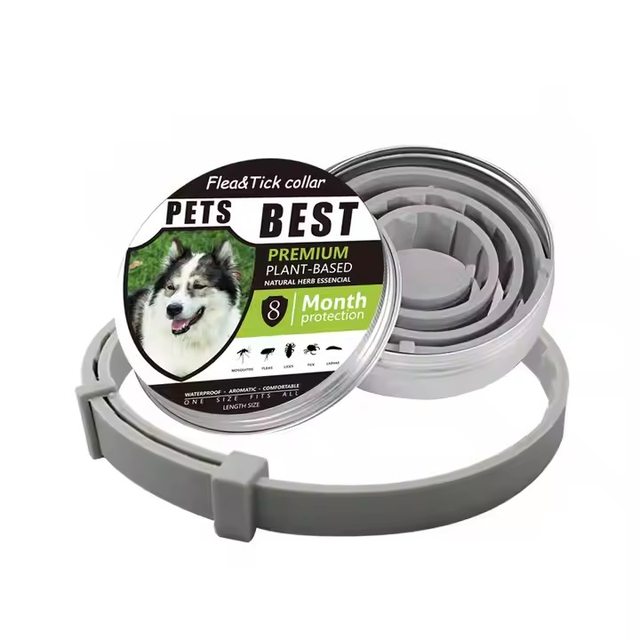 Customizable Pet Flea Collar, Anti-Tick Collar for Dogs and Cats