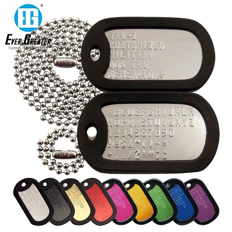 Custom Blank Dog Tag Advertising Promotional Gift Logo Carved Pendant Pet ID Name Collar Tag