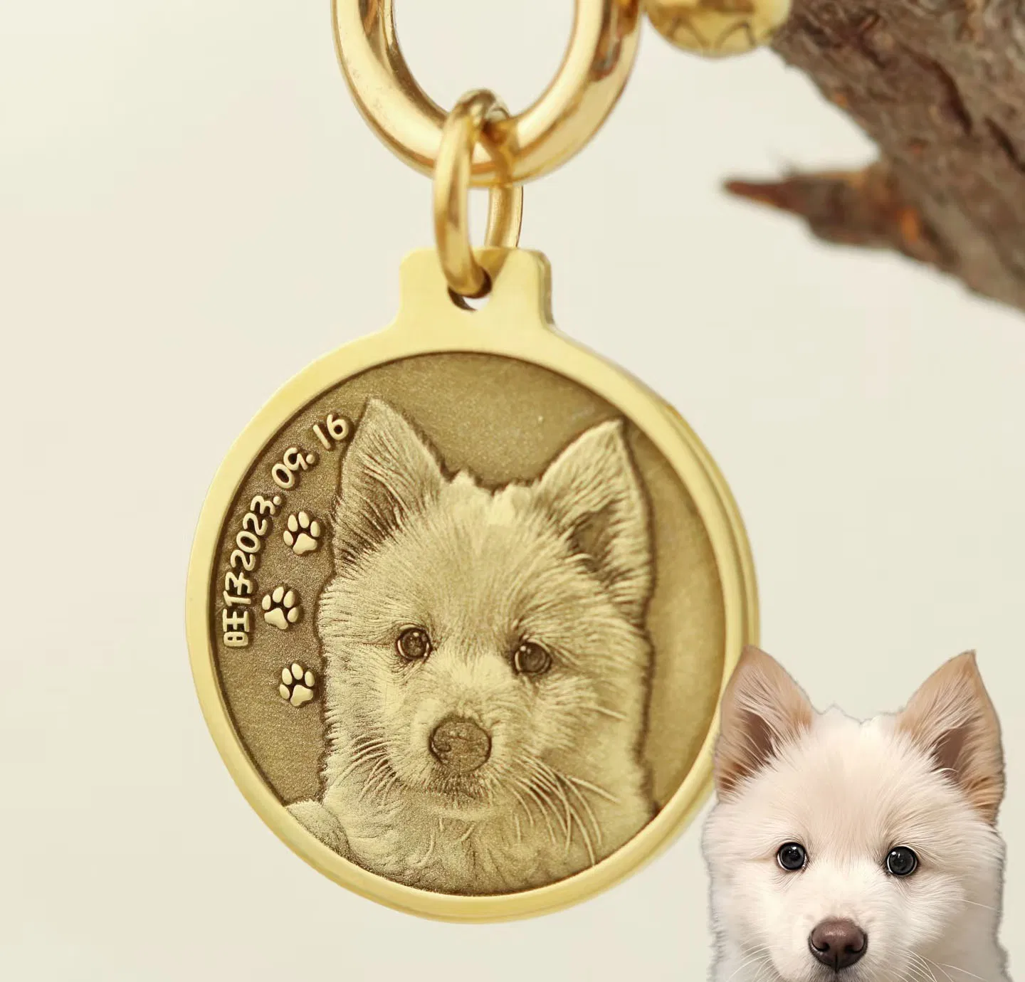 Engrave Logo Dog Name Custom Stainless Steel Cat Pet ID Tag Pendant