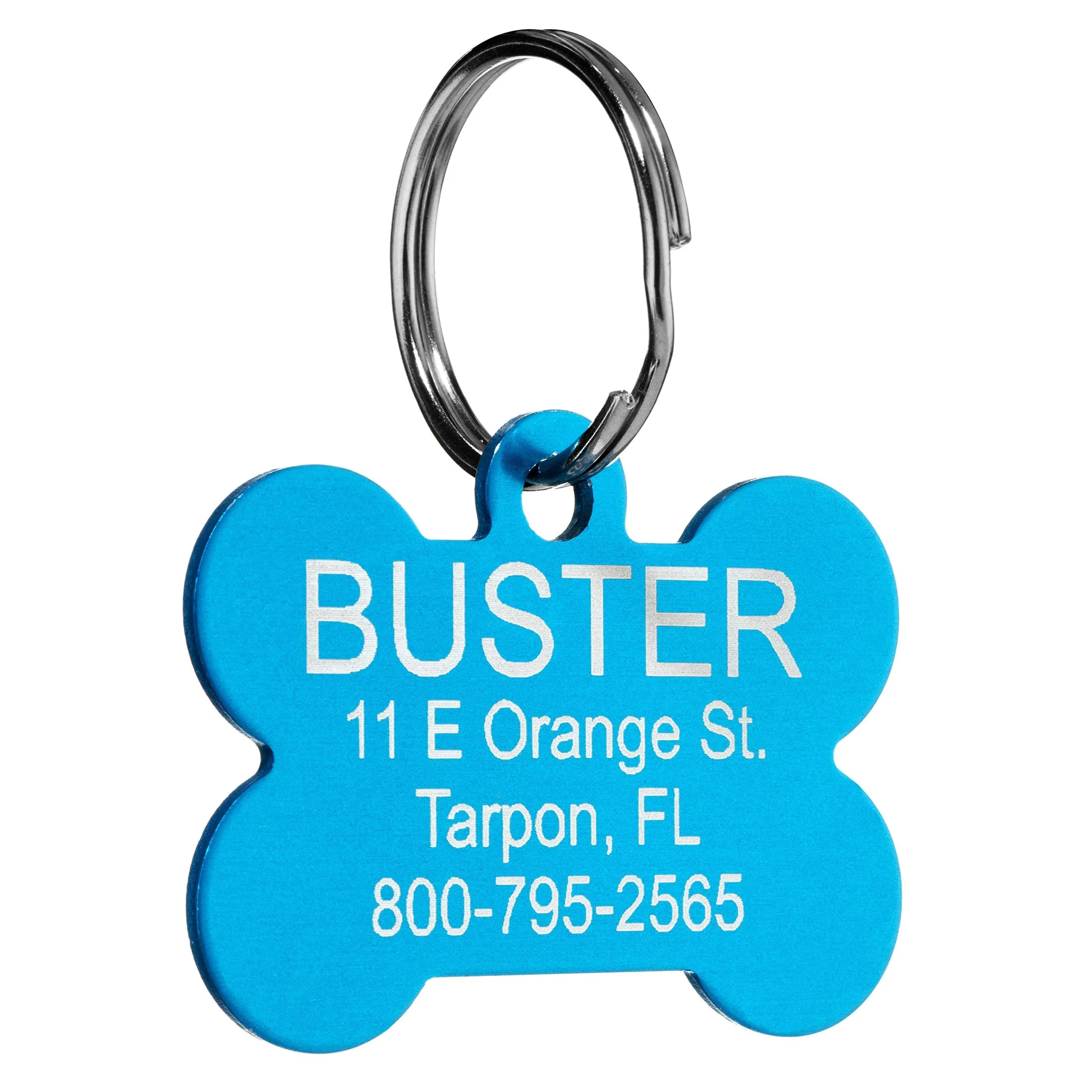 Wood Silencer Sublimation Blanks Pet Name Anti-Lost Metal Animal Information Name Tag Hot Sale China Wholesale Dog Tag for Souvenir Gift