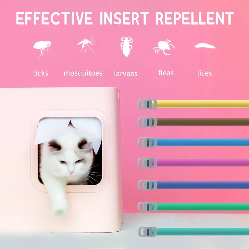 Nature Safe Waterproof Pet Collar Adjustable Elastic Dog Cat Pet Repellent Flea and Tick Collar