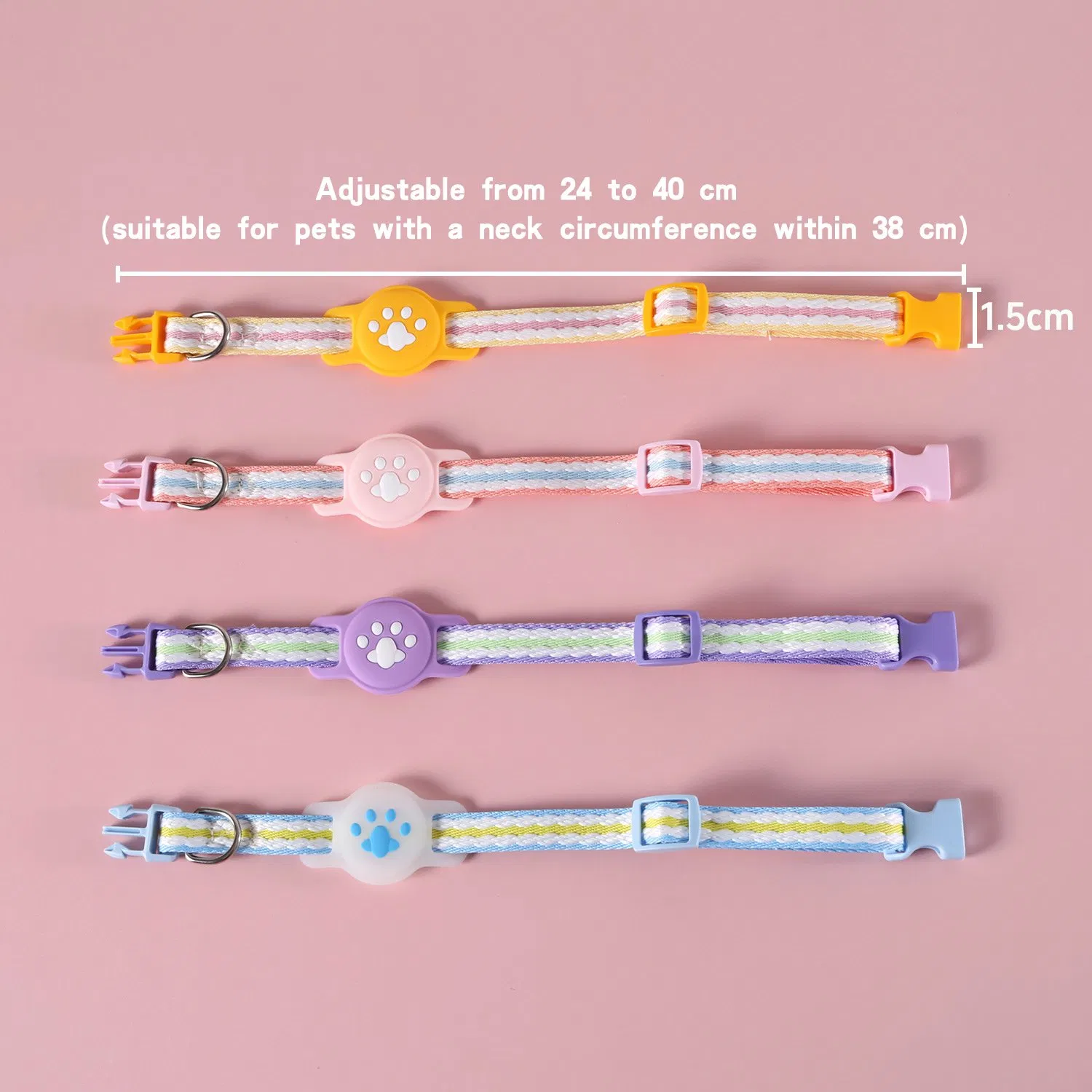 Airtag Pet Collar Leash Set - Reflective Anti-Lost Tracking Safety System