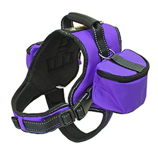 Wholesale Trekking Equipment Dog Saddle Bag Pet Backpack Harness with Side Pockets